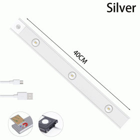 Wireless Ultra Thin LED Night Light Motion Sensor USB LED Wine cooler Light For Kitchen Cabinet Bedroom Wardrobe Indoor Lighting (Color: 3 colors in one Lamp)